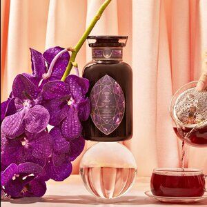 NEW! MAGIC HOUR AMETHYST WELLNESS TEA IN VIOLET GLASS APOTHECARY JAR 60-75 CUPS
